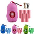 thumbnail image 2 of Distributeur de Sacs à Déchets pour Animaux Mini Distributeur de Sacs à Excréments pour Chien avec 5 Rouleaux de Sacs à Déchets, 2 of 10