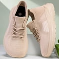 thumbnail image 5 of Domzle Women's Walking Shoes Lightweight Breathable Running Tennis Shoes Non Slip Athletic Fashion Sneakers Mesh Workout Casual Sports Beige 42, 5 of 7