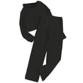 thumbnail image 2 of Wavsuf 8-14 Years Old Girls Winter Long-Sleeved Sweater Large And Medium-Sized Girls' Pullover Hoodie Pant Two-Piece Set Black Size 10Y, 2 of 6