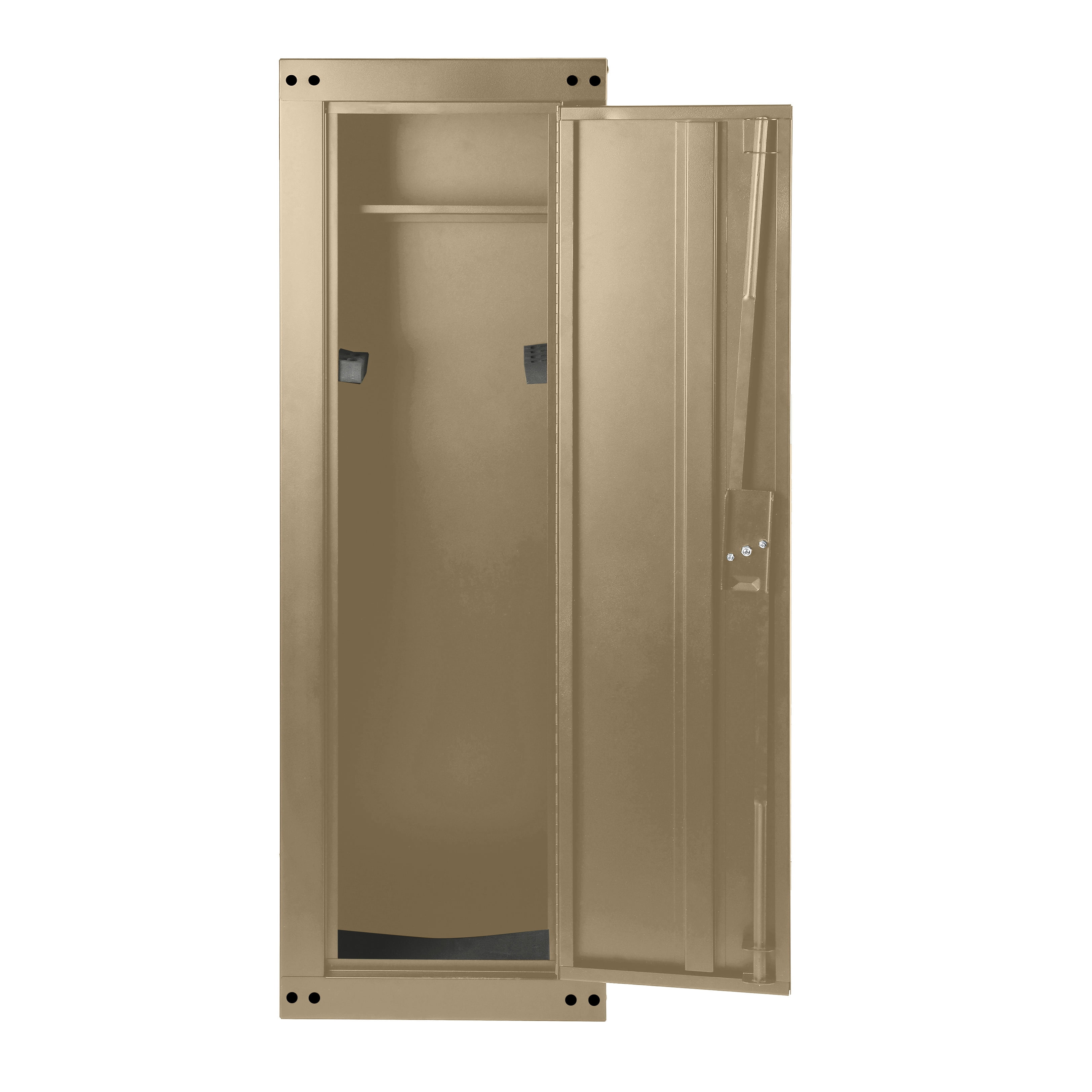 Mossy Oak Gun Security Cabinet, 8 Gun Capacity, Rifle Storage Safe, Key Lock, Tan, 17 x 11 in, 1 Cabinet