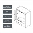 thumbnail image 5 of 6076 Brushed Gold frameless one fixed and one shifted Shower Door,70MM 304 stainless steel large pulleys with adjustable soft closing function,with nano easy cleaning,stick explosion-proof menbrance, 5 of 5
