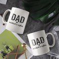 thumbnail image 3 of Best Dad Coffee Mugs 15 OZ Sublimation Mugs,Double-sided Printing Ceramic Cups Ceramic Mugs for Coffee,Tea,Hot Cocoa, 3 of 4