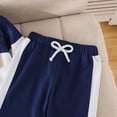 thumbnail image 6 of Gibobby Toddler Boy Clothes 2Pcs Outfit Set Boy Outfit Kids Pullover Sweatshirt Pants Fall Winter Clothes for 2T 3T 4T 5T 6T 7T Boys(12-18 Months,Blue), 6 of 6
