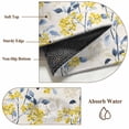 thumbnail image 6 of 2x3 Ft Entryway Area Rug, Yellow Blue Spring Floral Kitchen Rug Runner Washable Floor Mat, Summer Botanical Farmhouse Non Slip Indoor Door Mat Throw Carpet for Bathroom Living Room Bedroom, 6 of 8