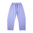 thumbnail image 3 of Women's Baggy Wide Leg Palazzo Pants Harem Pants Petite Linen Pants Drawstring Boho Barrel Sweatpants Summer Casual Flowy Breathable Trousers Beach Vacation, Spring Summer Fall, Purple L, 3 of 9
