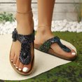 thumbnail image 2 of YOUYEDIAN Orthopedic Flip Flops Women Casual Flat Slippers Cozy Slip on Sandals Summer Open Toe Shoes(Black), 2 of 5