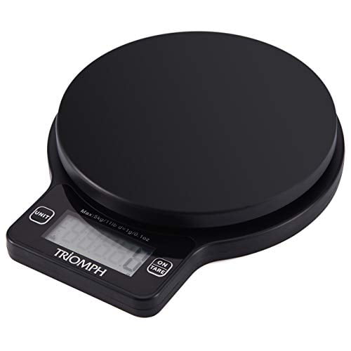 Triomph Digital Kitchena Nbsp Scale High Accuracy Multifunction Food Scale A Nbsp Cookinga Nbsp Scale Witha Nbsp 0 1oz 1 G Increment 11a Nbsp Lb 5 Kg Capacity Black Batteries Included Walmart Com Walmart Com