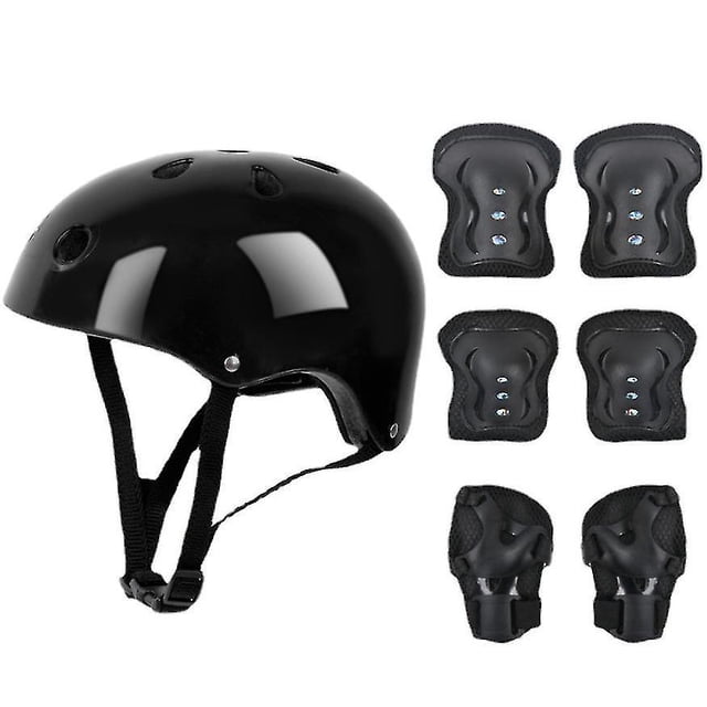 7 Pcs Kids Protective Gear Set Roller Skate Helmet Elbow Wrist Knee Pad For Skateboard Cycling Skating Scooter