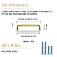 thumbnail image 6 of Goo-Ki 5" Hole Center Brushed Gold Kitchen Cabinet Handles, Closet Classic Zinc Alloy Drawer Pulls Dresser Hardware for Bedroom， 6 Pack, 6 of 9
