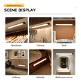 thumbnail image 6 of ZHUYZ LED Under Cabinet Lighting, Remote Control Motion Sensor Light Indoor, 3 Color Temperatures & Dimmable,Rechargeable Magnetic Under Counter Lights for Kitchen, Bedroom, Stairs Black, 6 of 8