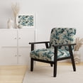 thumbnail image 2 of Designart « Toile Tropicale de l'Océan » Fauteuil d'Appoint Tropical Vert Rembourré - Fauteuil Tropical pour Chambre, 2 of 7