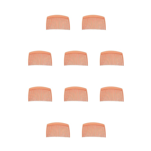 10 peines torcidos Minnieouse para el cabello decoración nupcial color rosa