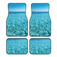 thumbnail image 1 of Fotbe Crystal Clear Ocean Waves Juego de 4 Tapetes para Auto con Estampado – Alfombrillas de Goma Reforzada, Diseño Antideslizante, Protección para Todo el Año – Vehículos, Autos, Camionetas y SUVs, 1 of 7