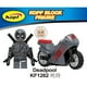 thumbnail image 1 of Figuras Lego Minifiguras De Bloques De Construcción Deadpool SpiderMan Ghost Rider Moto, 1 of 4