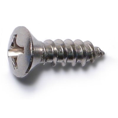 

#6 x 1/2 18-8 Stainless Steel Phillips Oval Head Sheet Metal Screws