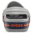 thumbnail image 4 of Crocs Unisex Crocband Clogs - Light Grey/Navy - M6W8, 4 of 6