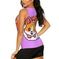 thumbnail image 3 of Haiem Corgi In Sushi Roll Workout Tank Tops for Women, Athletic Sports Slim-Fit Tank Tops, Compression Sleeveless Dry Fit Shirts,Athletic Shirt-Large, 3 of 9