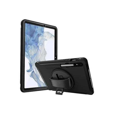SaharaCase - PROTECTION Hand Strap Series Case for Samsung Galaxy Tab S8 - Black