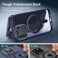 thumbnail image 5 of Strong  for iPhone 15 Pro Max Case, [Compatible with Magsafe] [13FT  Grade Drop Protection] Slim Shockproof Translucent Matte Case for iPhone 15 Pro Max 6.7 inch - Deep Blue, 5 of 16