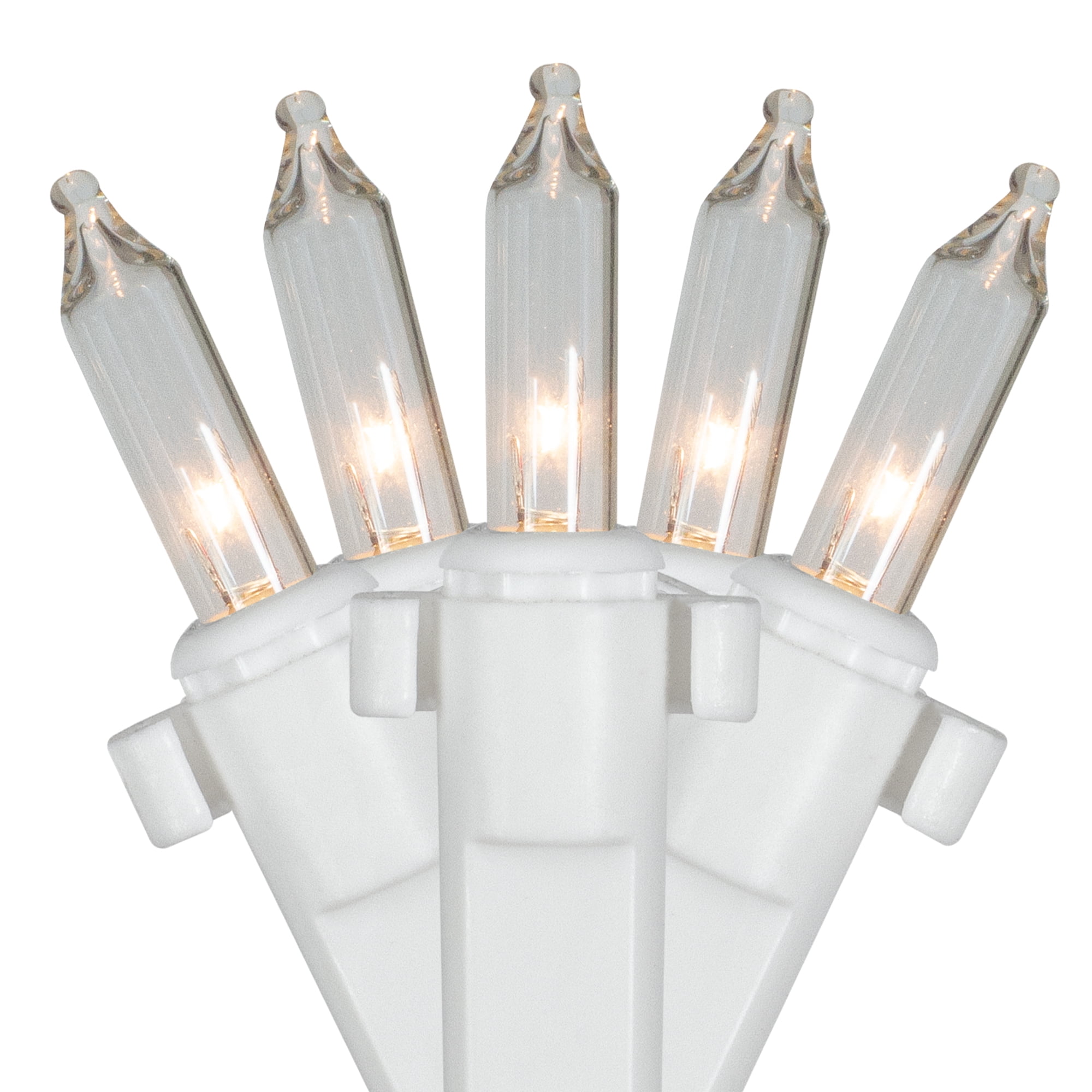 Northlight Mini Net Style Cloun Wrap Christmas Lights - 4' x 6' - Clear - White Wire