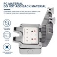 thumbnail image 4 of Enchufe Resistente A La Intemperie Para Exteriores Ip66 Impermeable Europeo 6 Agujeros 15A Interruptor De Carga A Prueba De Lluvia Toma De Corriente Industrial Para Baño Jardín Methold HA018995-00, 4 of 7