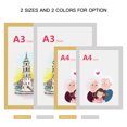 thumbnail image 4 of Graflsoa Magnetic Wall-Mounted PVC Poster Frame for Certificates and Licenses, Transparent A4/A3 Display with Gold/Silver Border Options, 4 of 6
