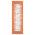 thumbnail image 5 of SAFAVIEH Montauk Tennyson Braided Border Cotton Area Rug, Ivory/Orange, 5' x 8', 5 of 10