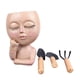 thumbnail image 2 of Face Planter Pot Resin Head Ornament for Indoor Outdoor Plants Pearl Tears Girl Dark Brown with 3 Shovels, 2 of 5