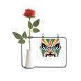thumbnail image 1 of Peking Opera Head Colorful Chengyaojin Artificial Rose Flower Hanging Vases Decoration Bottle, 1 of 3
