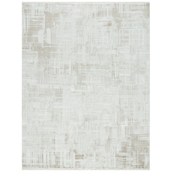 SAFAVIEH Emerald Katelynn Abstract Area Rug, Ivory/Beige, 8' x 10'