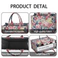 thumbnail image 4 of Large Capacity Tote Bag,Pioneer Flower Floral Print Pattern Handbag Fashion Luxury Tote Bag,15.7"x13"x 5.1" Inches,Laptop Compatible, 4 of 6