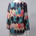 thumbnail image 4 of Herrnalise Women Ethnic Style Cardigan Jacket Long Sleeve Retro Vintage Print Shirt Casual Loose Lightweight Open Front Coat Multicolor,XXXXL, 4 of 5