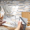 thumbnail image 3 of CAROOTU 3D Tile Backsplash Stickers Waterproof Self-Adhesive Peel Creative Home Beautification Designed for, 3 of 7