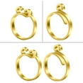 thumbnail image 3 of Golden Open Mouthed Male Single Alloy Rings Lucky Patterned Rings for Adults Knitting Enthusiasts Faster Knitting Yarn Guide Finger Holder, 3 of 5