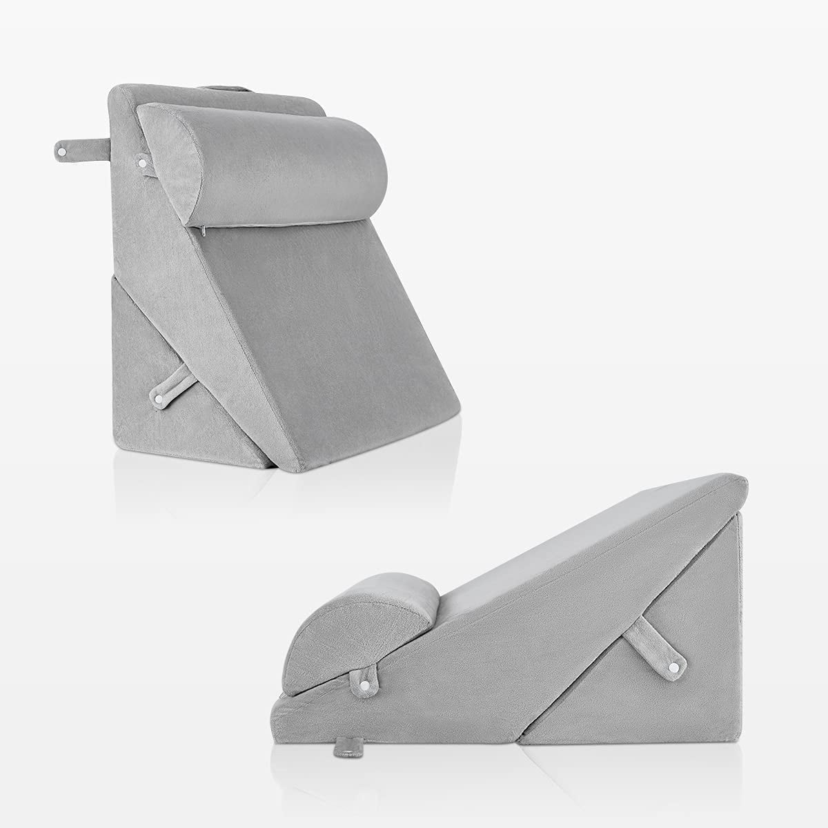 OasisSpace Bed Wedge Pillow, Memory Foam Pillow for Back, Leg and Knee