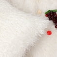 thumbnail image 6 of PiccoCasa Shaggy Faux Fur Throw Pillow Cover, 18"x18" Cushion Cover Cases for Sofa Couch Snow White, 6 of 8