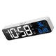 thumbnail image 2 of Inteprter Despertador LED Pantalla digital Termómetro recargable Reloj de temperatura de repetición ajustable con modo de repetición Electrodomésticos Englisch weiß Inteprter HA007072-02B, 2 of 6