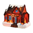 thumbnail image 1 of Casa de pueblo navideña, regalo de cumpleaños, edificio iluminado, decoración navideña para el hogar. Estilo B, 1 of 8