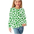 thumbnail image 2 of Bnwani St. Patricks Day Long Sleeve Toddler T Shirt Crew Neck Tops 3-4t, 2 of 6