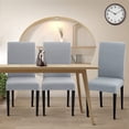 thumbnail image 3 of GHSDFBB Dining Chair Covers Set of 4 Stretch Chair Covers for Dining Room Washable Removable Dining Chair Protector Decoration Chair Slipcover for Kitchen Dining Room,Smoky Gray, 3 of 6