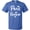 Royal Blue, variant on Inktastic Paris Bonjour with Hearts in White Text T-Shirt