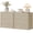 Light Oak, variant on SICOTAS 26.77"W Boho 3-Drawer Nightstand Set of 2, Curved Rattan Nightstand Dresser with Pop-up Drawers & Slide Rails, Farmhouse Bedside Table, End Side Table for Bedroom, Living Room, Light Oak