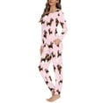 thumbnail image 2 of SCRAWLGOD Dachshund Women's Long Sleeve 2 Piece Pajama Sets for Women Clothing Set Round Neck Pajamas Set with Pockets Size M Lightweight Ladies Pajamas Sets, 2 of 6