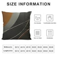 thumbnail image 5 of Chilfamy Throw Pillow Covers Modern Abstract Orange Stripes Gray Black White Acrylic Bold Grey Decorative Pillow Cases Home Decor Square Pillowcases White, 5 of 5