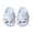 Blue, variant on Kids Shark Slide Sandals Soft Non- Shoes Color:Pink,Size:3.5-4 Years