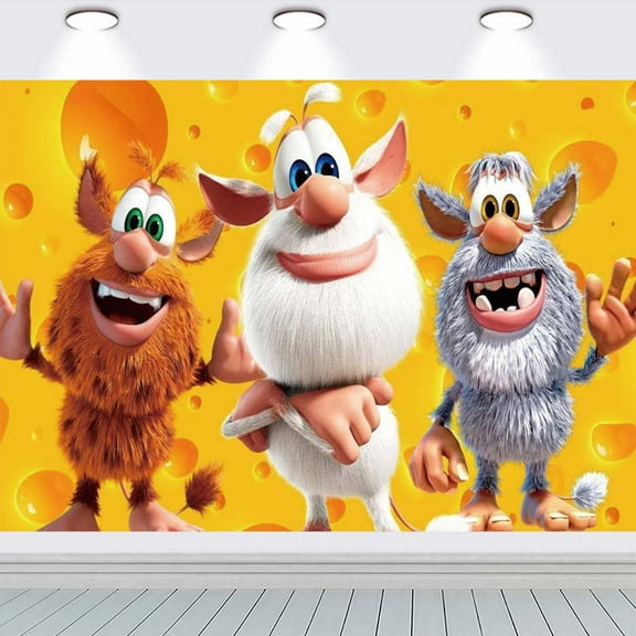 Booba school Backdrop Background Banner Taspestry Wall Decor Birthday Party Supplies Poster Fans