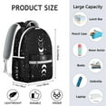 thumbnail image 6 of Dark Celestial Art Backpack Durable Waterproof Composite Oxford Cloth with Astral Star Pattern, Adjustable Straps, Breathable Padding for Travel and School Activities, 6 of 6