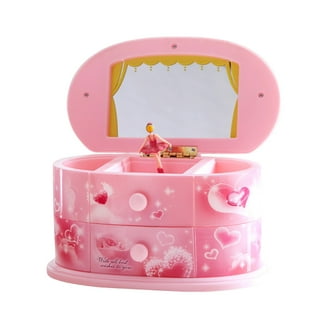 Hot Focus Musical Girls Jewelry Box Rainbow Unicorn Music Jewel