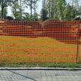 thumbnail image 6 of Safety Fence Plastic Mesh Fencing Roll, 4'x100' Feet 1 Roll with 100 Zip Ties, Temporary Reusable Netting for Snow Fence, Garden, Construction and Animal Barrier (Orange LW 15.43 lb/roll), 6 of 6