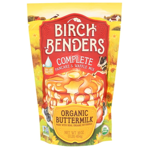 (Pack of 6) Birch Benders Pancake & Waffle Buttermilk Mix 16 Oz
